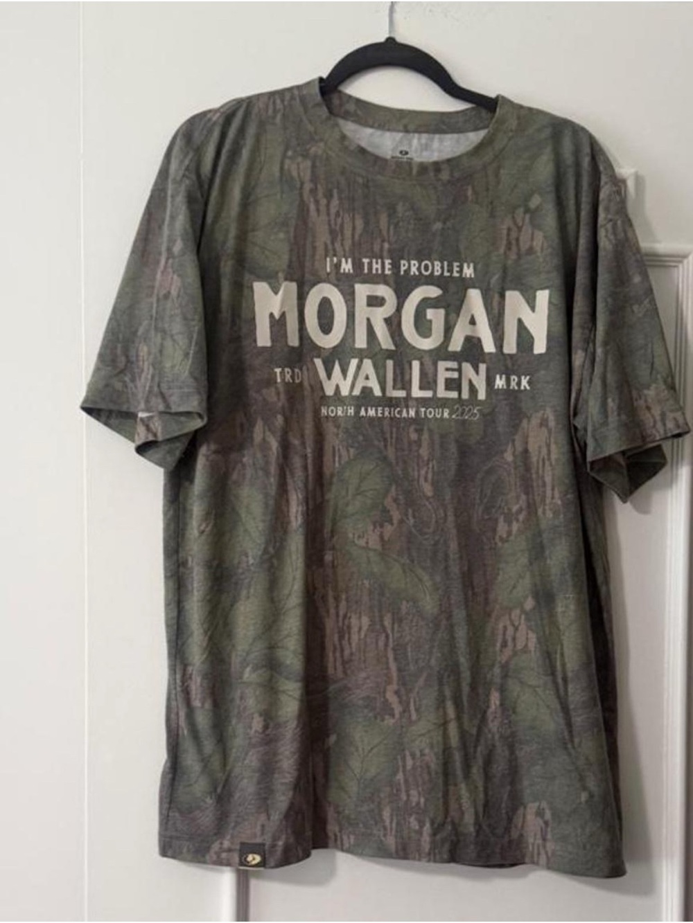 Morgan Wallen "I'm The Problem" Mossy Oak T-Shirt 2025 North American Tour large